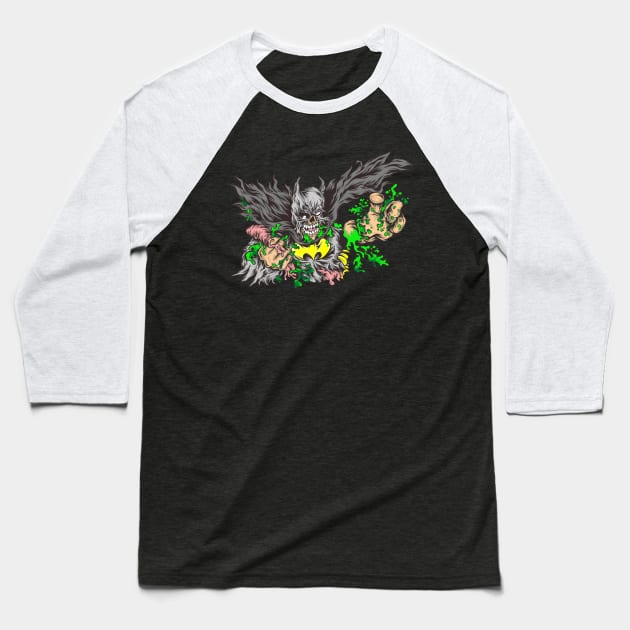 Bat Monster Baseball T-Shirt by Starseeker